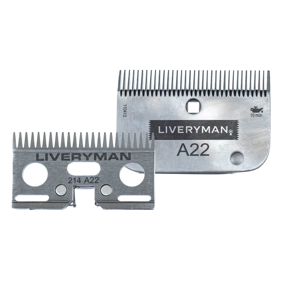 Liveryman A22 Fine Blade Cutter & Comb Set
