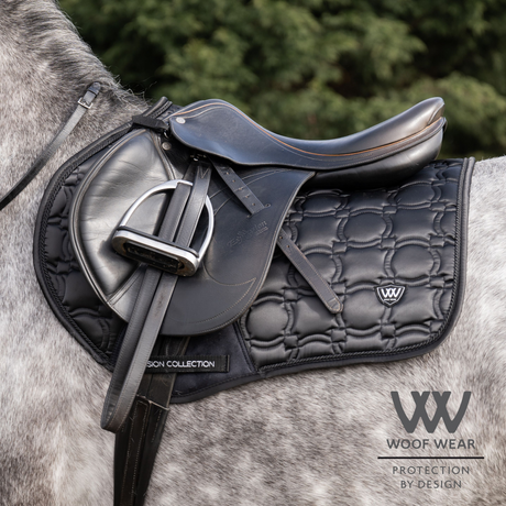 Woof Wear Vision Close Contact Saddle Cloth #colour_black