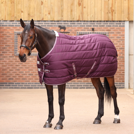 Shires Tempest Original 300g Stable Rug #colour_burgundy