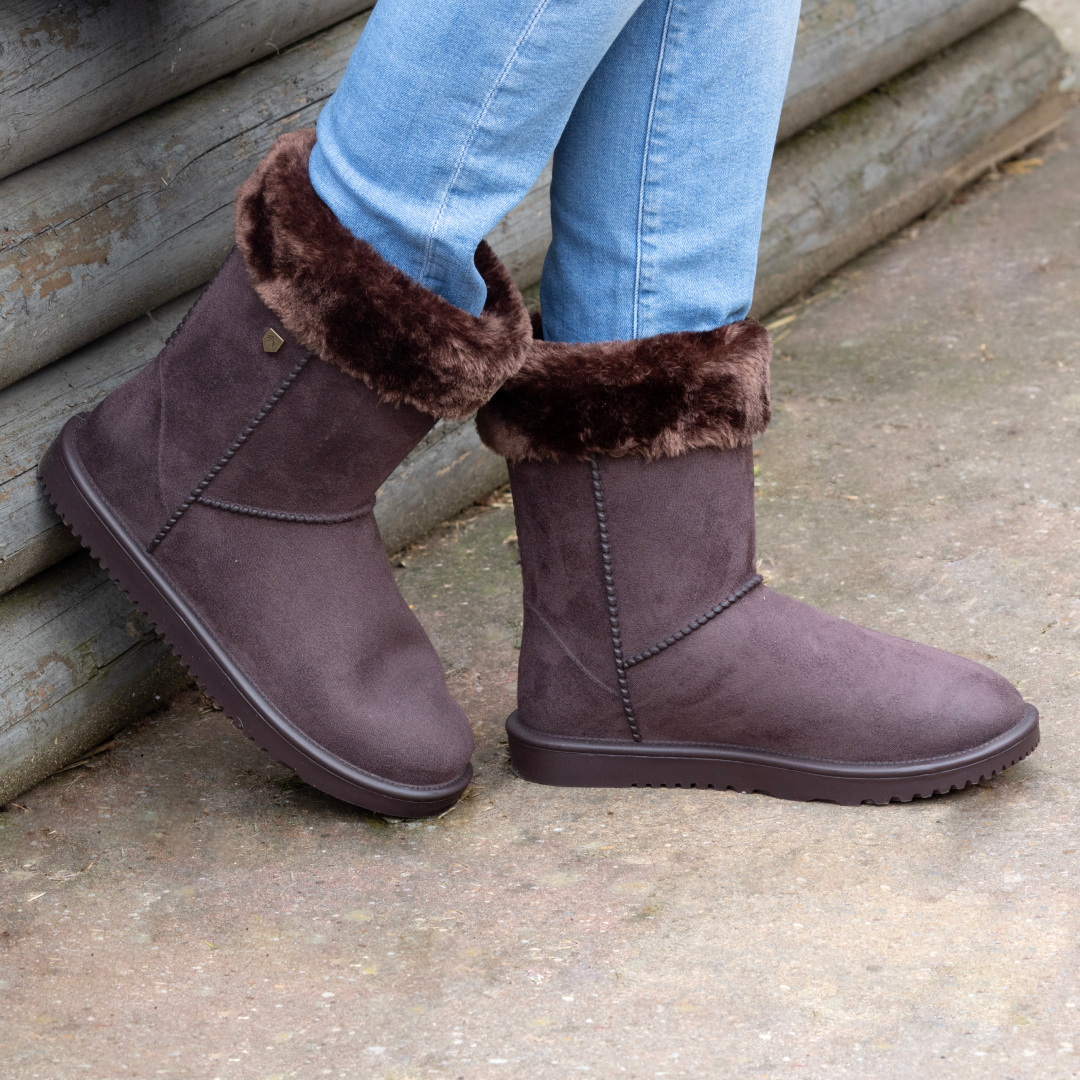 Hy Equestrian Chisworth Waterproof Fleece Boot with Faux Fur