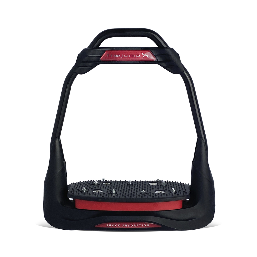 Freejump AirS Full Black 0-0 Stirrups #colour_black-red