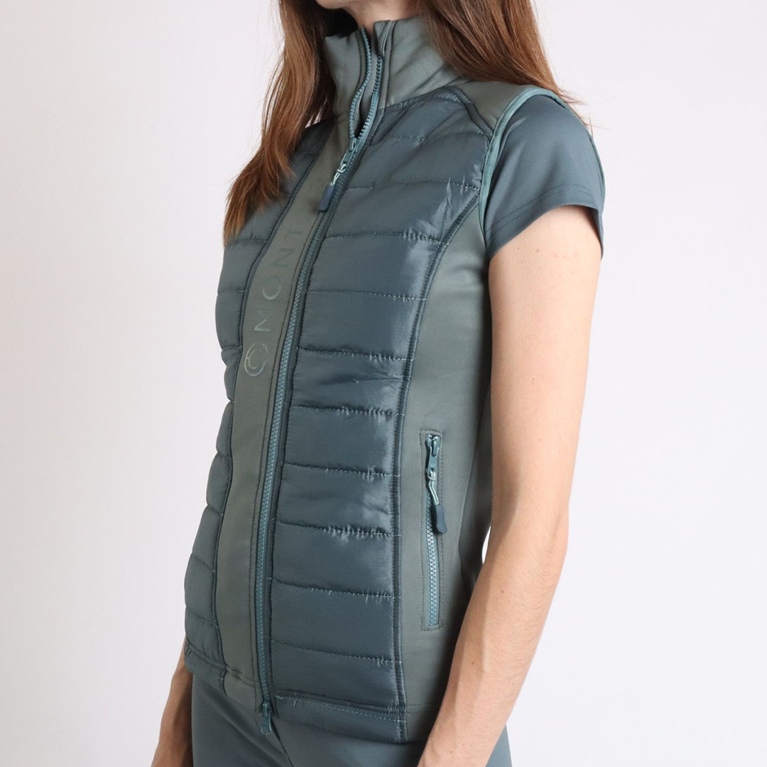 Lovedrobe Gilet Sans Manches Femme Grande Taille Matelassé Long Avec Ceinture - Veste D'Hiver