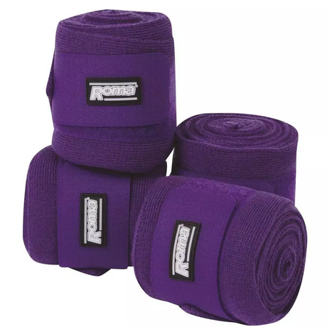 Roma Acrylic Stable Bandages 4 Pack #colour_purple