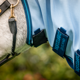 Horseware Ireland Amigo Ripstop Hoody #colour_azure-blue-navy-electric-blue