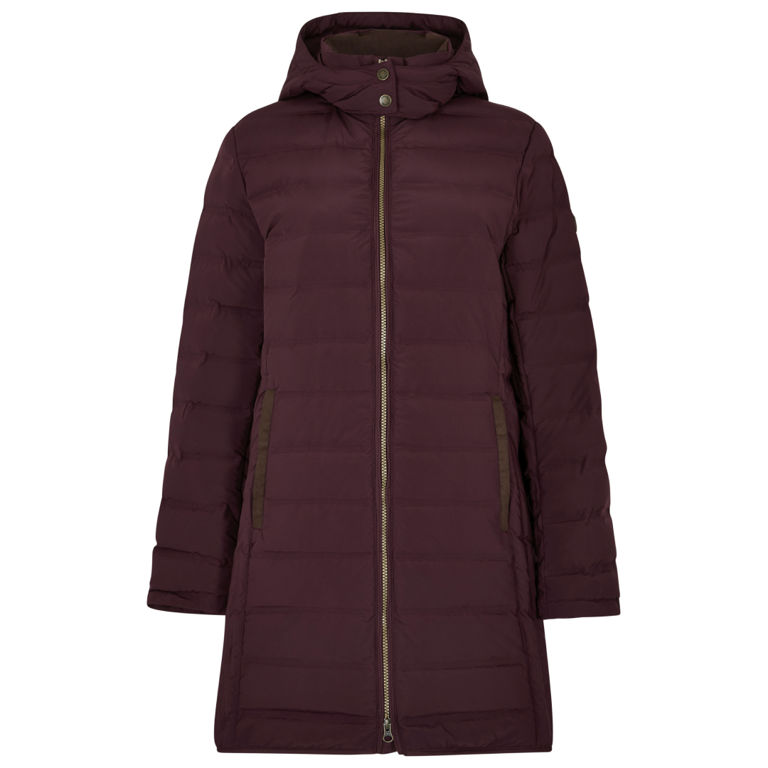Dubarry Womens Ballybrophy Quilted Jacket #colour_ox-blood