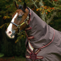 Horseware Ireland Amigo Bravo 12 Original 150g Turnout Hood #colour_brown-gold-red