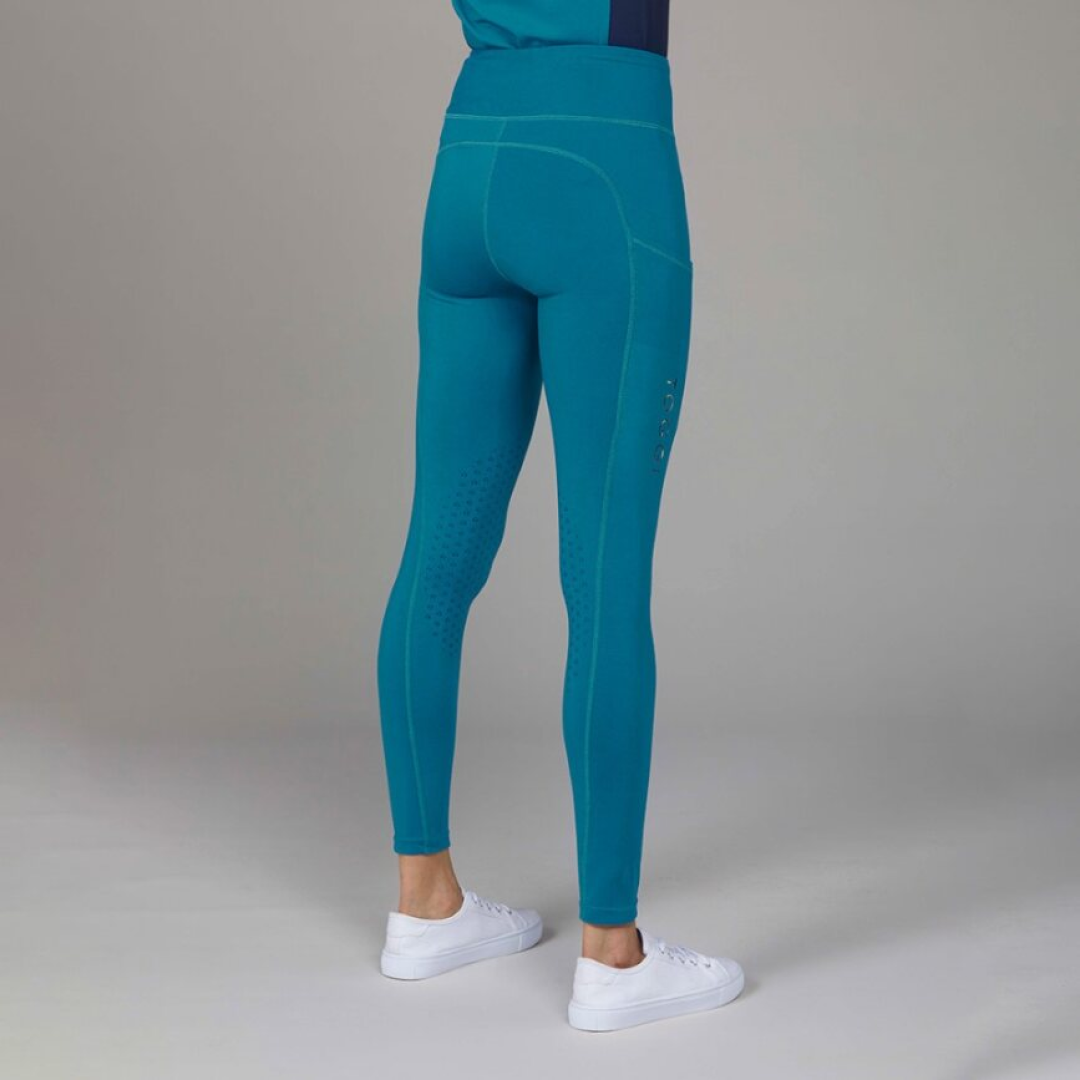 Toggi Sculptor Deco Ladies Riding Tights #colour_peacock-blue