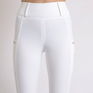 Montar MoKelsey Rose Gold Crystals Full Grip Riding Tights #colour_white
