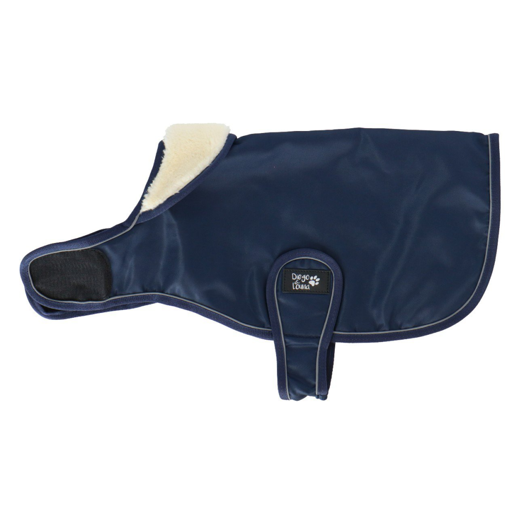 Diego & Louna Teddy Nylon Rug #colour_navy