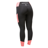 Dublin Power Performance Mid Rise Colour Block Childs Tights #colour_coral