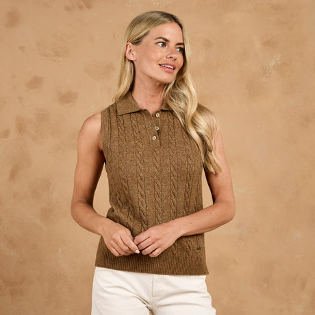 Toggi Kessel Womens Sleeveless Cable Knit