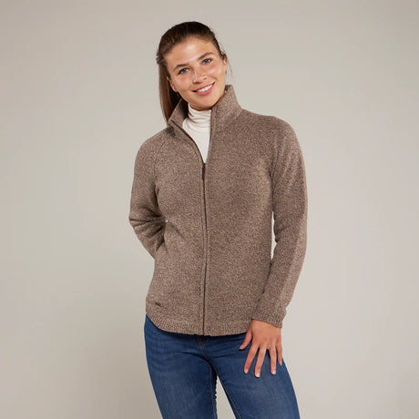 Toggi Ladies Krista Zip Neck Cardigan #colour_honey