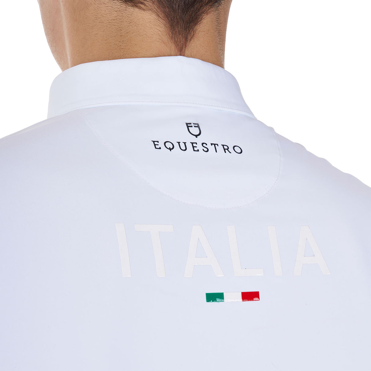 Equestro Men's Competition Polo Shirt Equestro X Fise #colour_white