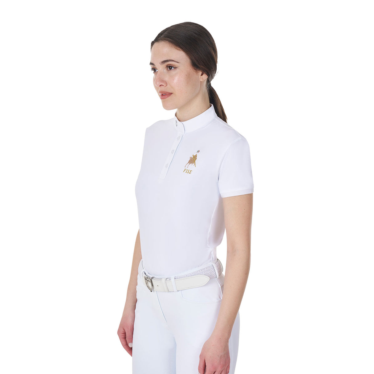 Equestro Women's Slim Fit Competition Polo Shirt Equestro X Fise