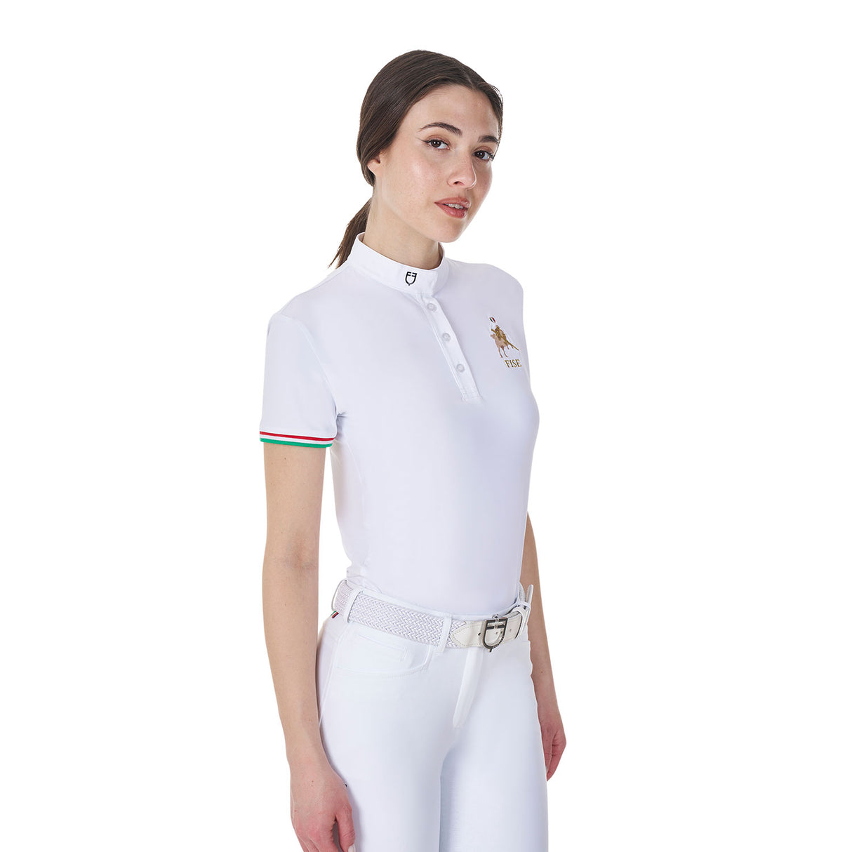 Equestro Women's Slim Fit Competition Polo Shirt Equestro X Fise