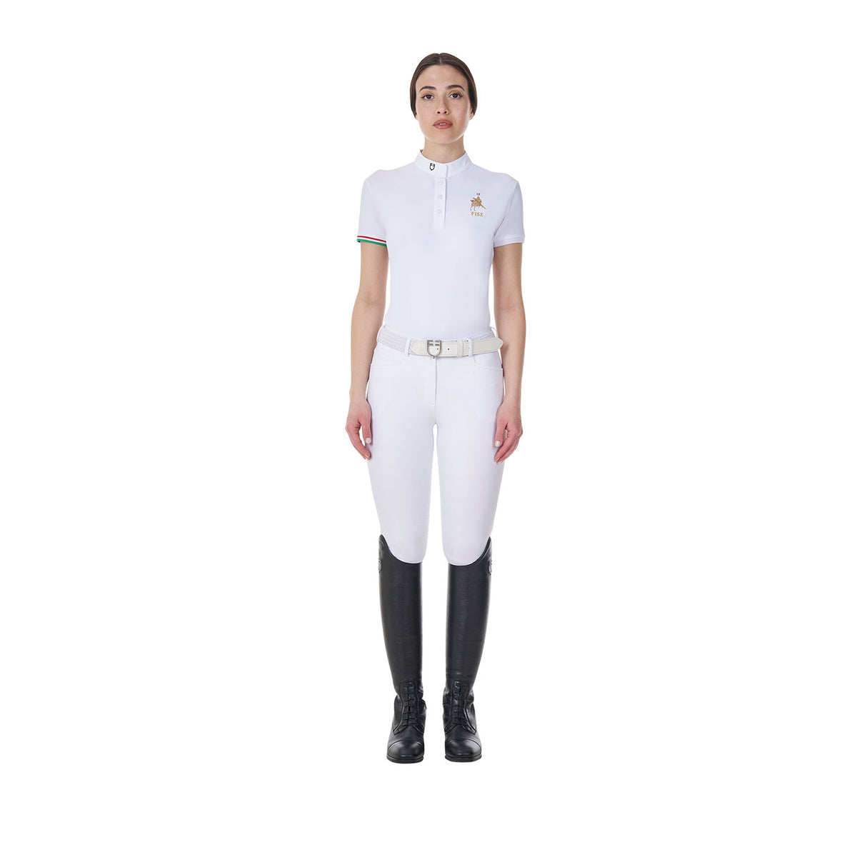 Equestro Women's Slim Fit Competition Polo Shirt Equestro X Fise