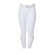 Equestro Women's Knee Grip Breeches Equestro X Fise #colour_white