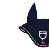 Equestro Fly Veil With Italian Flag Piping Equestro X Fise