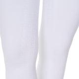 Equestro Women's Slim Fit Full Grip Leggings Equestro X Fise #colour_white