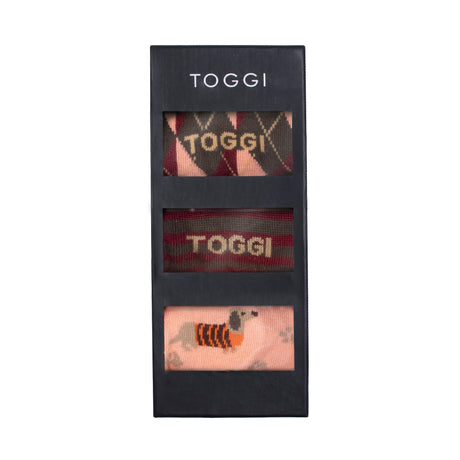 Toggi Loughty Women's Socks #colour_burgundy