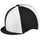 Capz Lycra Quartered Hat Cover #colour_black-white