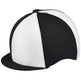 Capz Lycra Quartered Hat Cover #colour_black-white