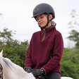 Shires Aubrion Core Young Rider Half Zip Fleece #colour_maroon