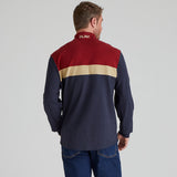 Ridgeline Mens Back Slider Rugby Top #colour_navy-multi