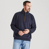 Ridgeline Mens Brancaster 1/4 Zip Top #colour_navy