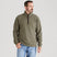 Ridgeline Mens Brancaster 1/4 Zip Top #colour_smokey-olive