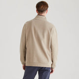 Ridgeline Mens Brancaster 1/4 Zip Top #colour_roasted-cashew