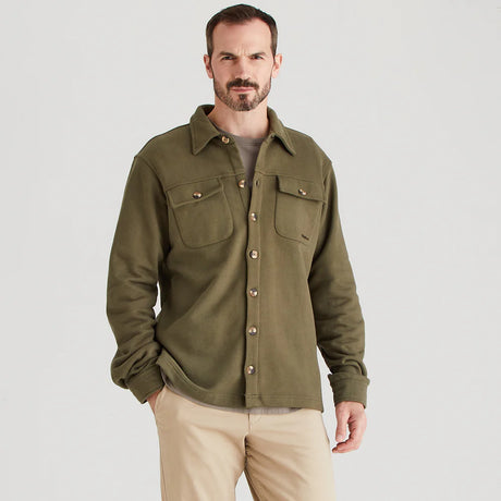 Ridgeline Mens Burnham Work Shirt #colour_ivy-green