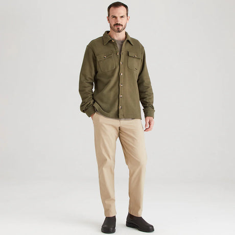 Ridgeline Mens Burnham Work Shirt #colour_ivy-green