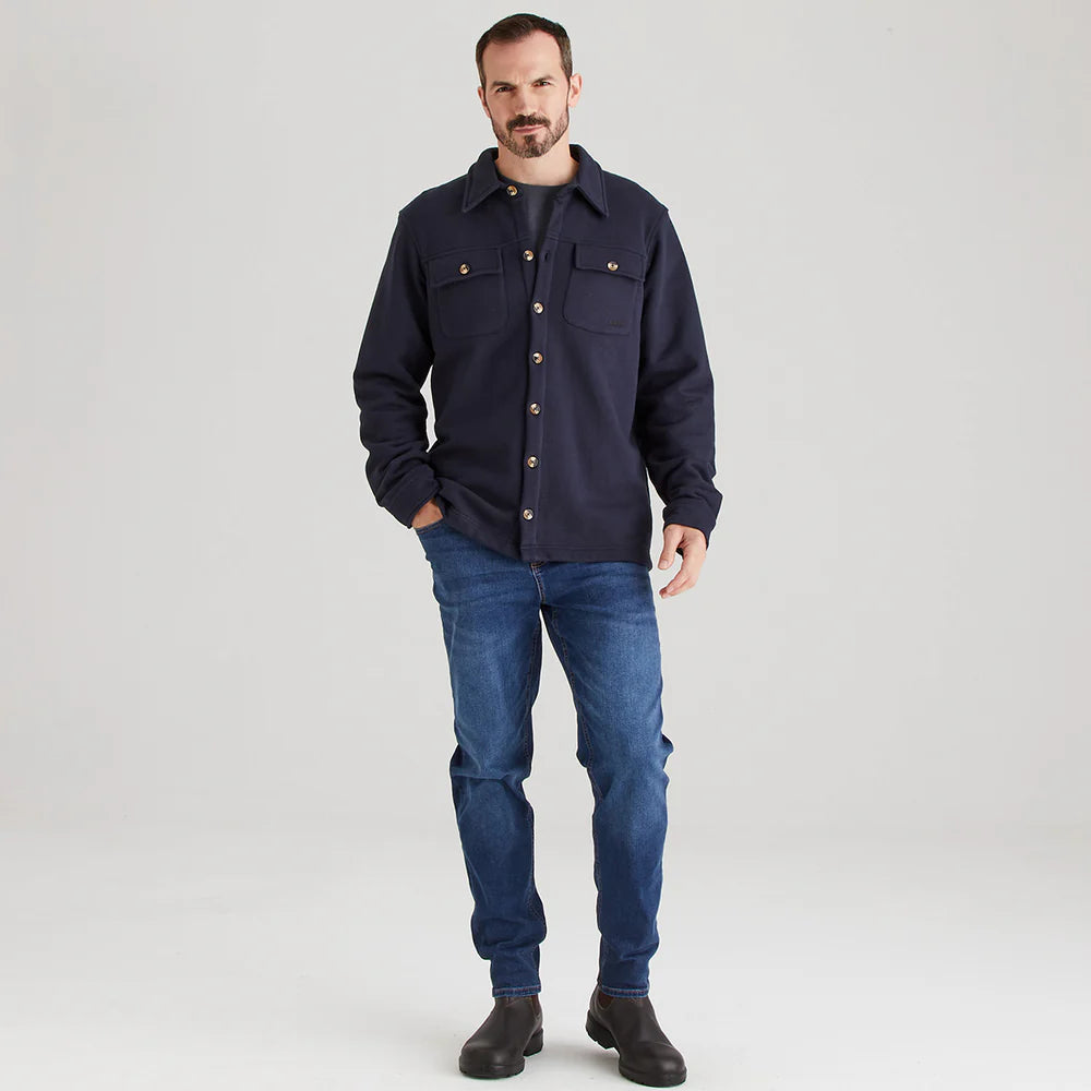 Ridgeline Mens Burnham Work Shirt #colour_navy
