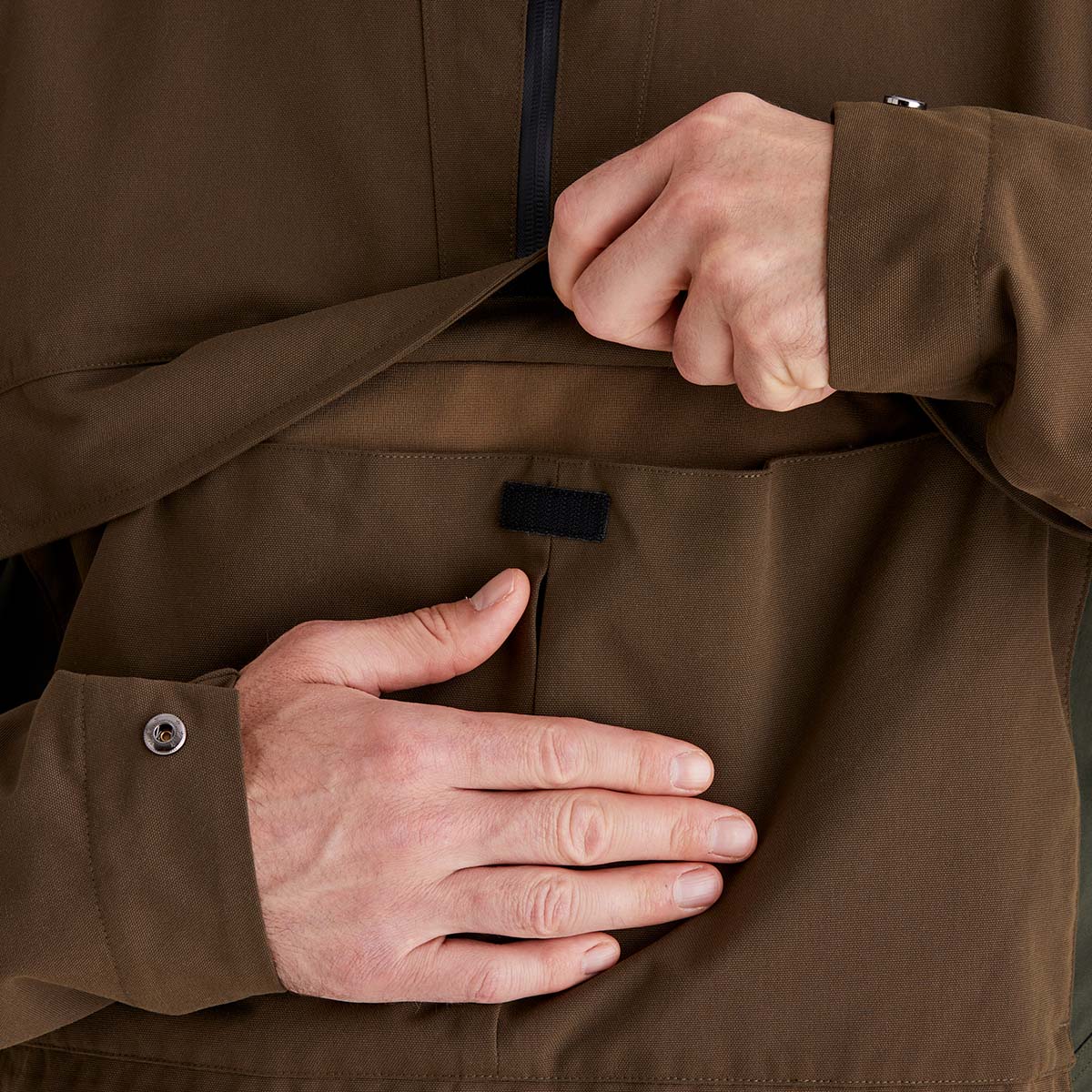 Ridgeline Mens Cambrian Smock #colour_deep-forest