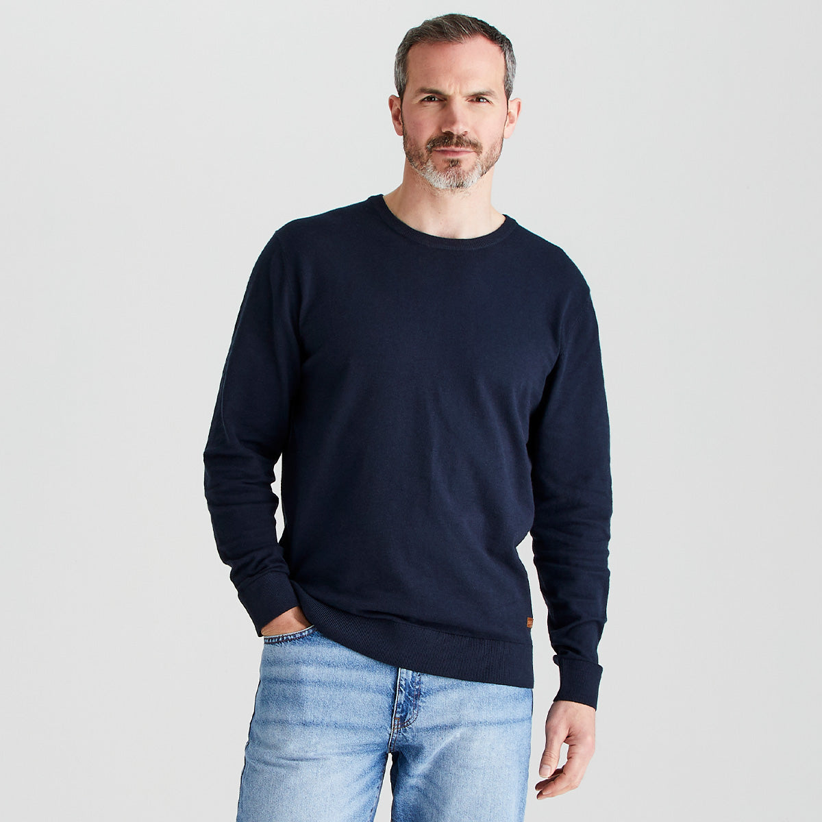 Men's Hartland Crew Knit - Navy