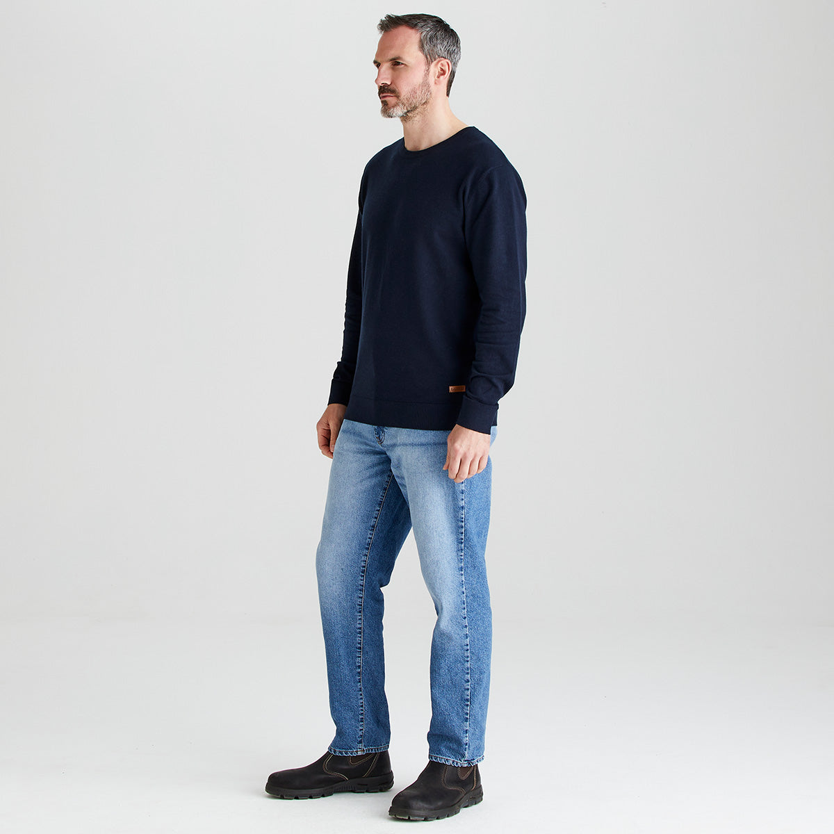 Men's Hartland Crew Knit - Navy