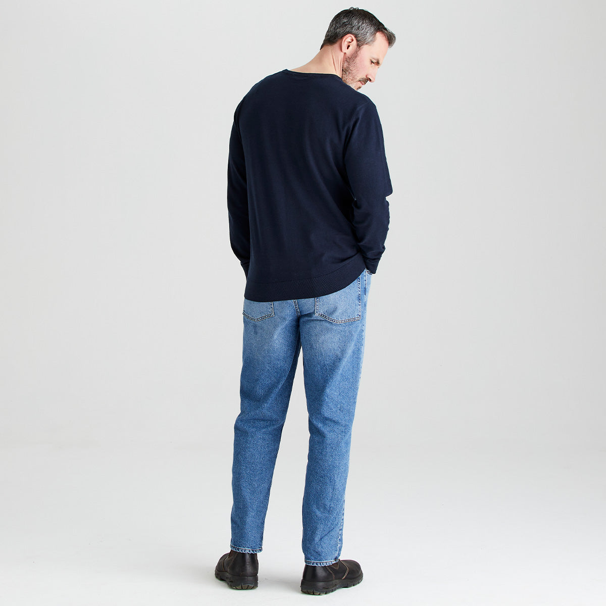 Men's Hartland Crew Knit - Navy