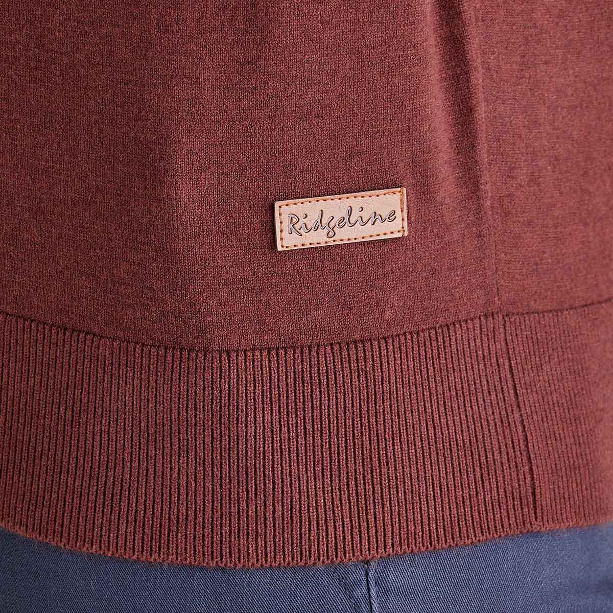 Men's Hartland 1/4 Zip Knit - Oxblood
