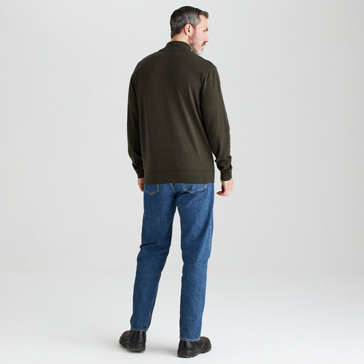 Men's Hartland 1/4 Zip Knit - Deep Forest