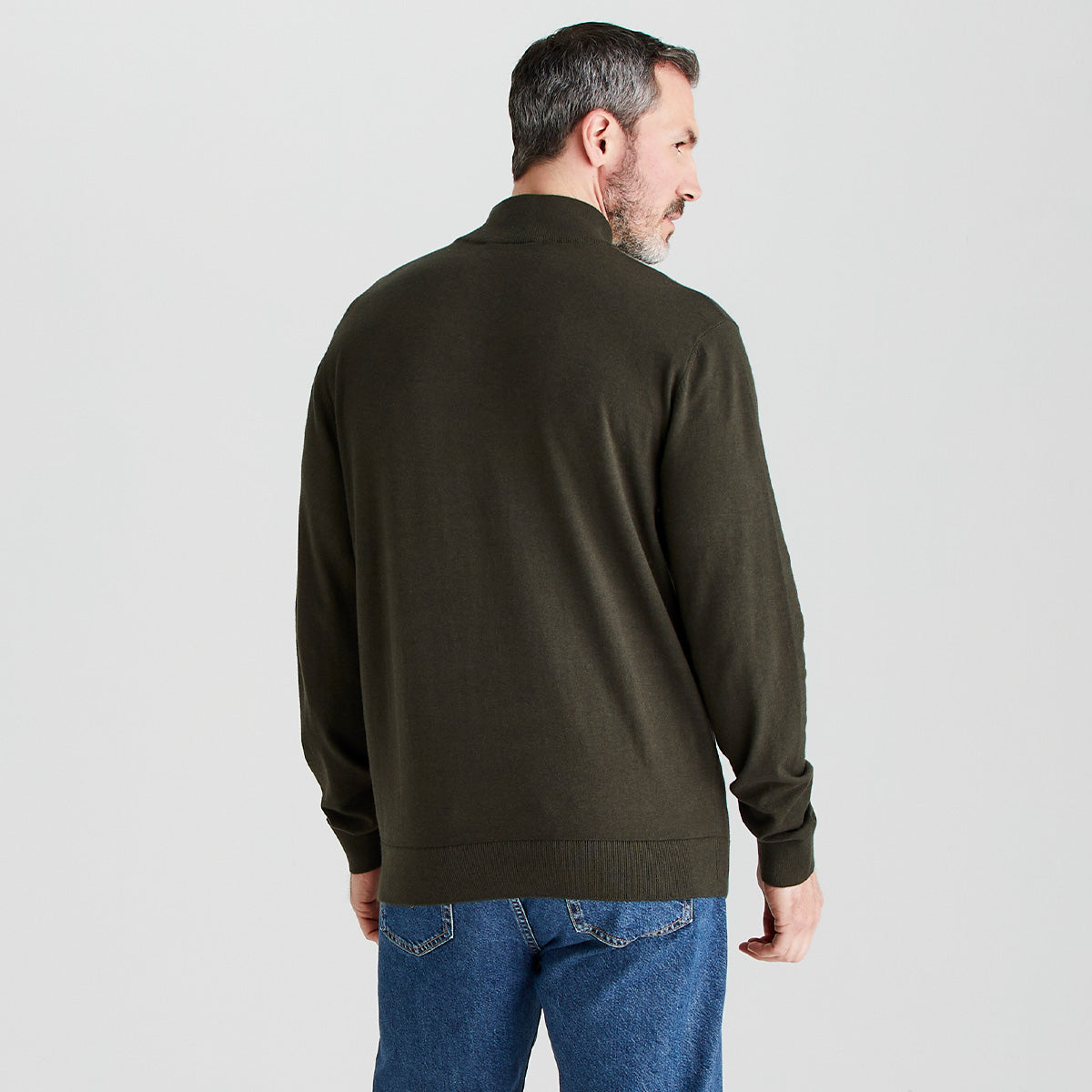 Men's Hartland 1/4 Zip Knit - Deep Forest