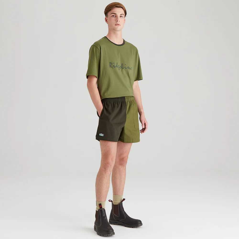 Ridgeline Hose Down Shorts #colour_deep-forest-fern-green