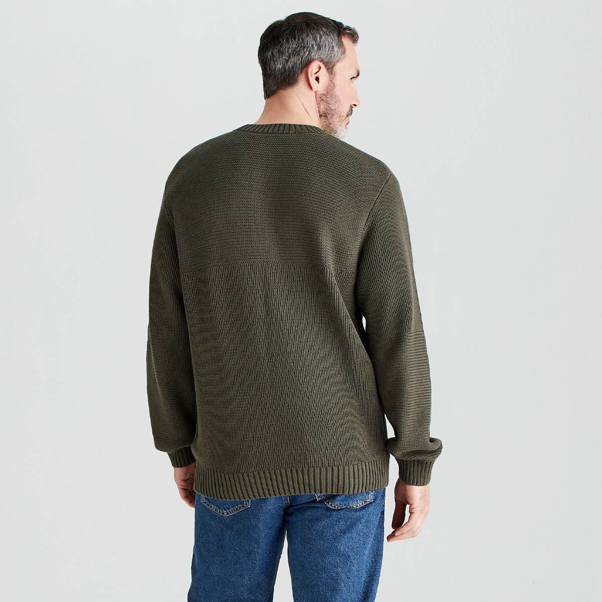 Men's Journeyman Knit Jumper - Moss