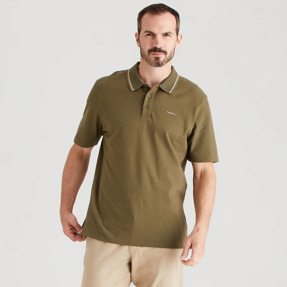 Ridgeline Mens Kilworth Polo Top #colour_ivy-green