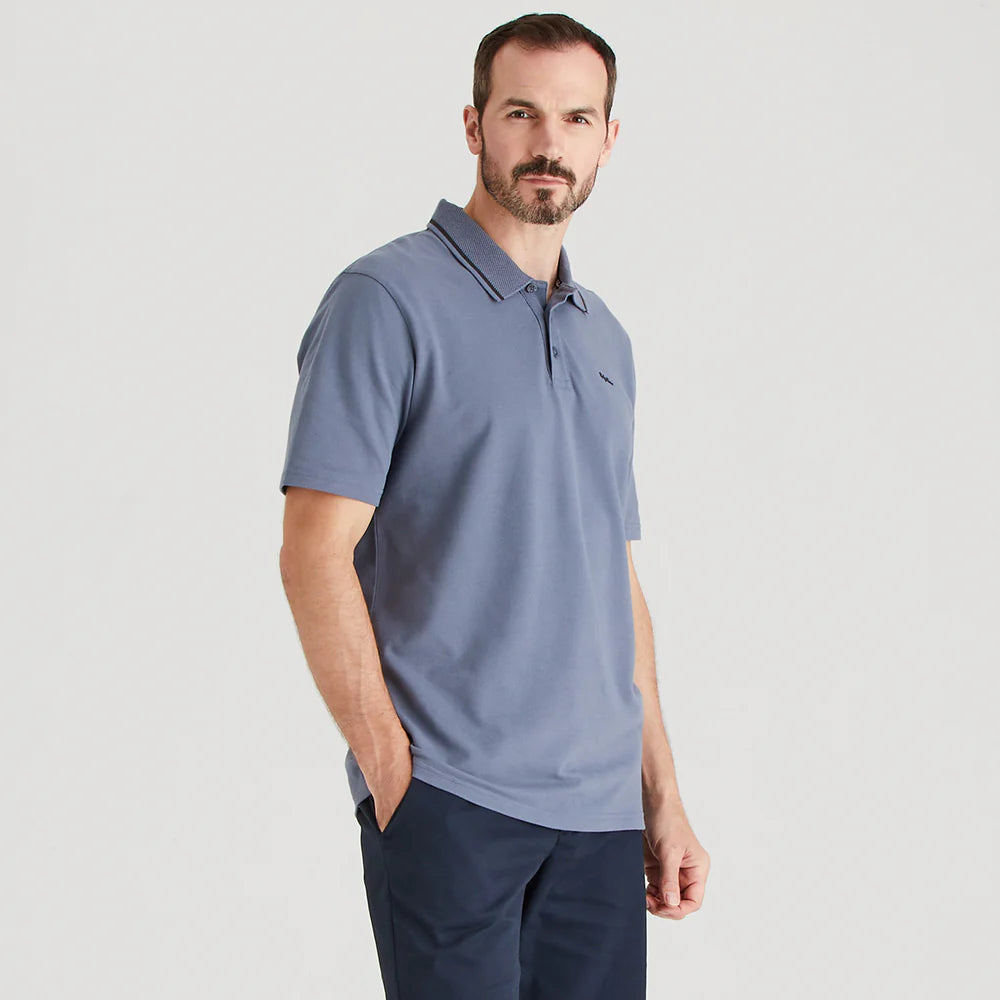Ridgeline Mens Kilworth Polo Top #colour_storm