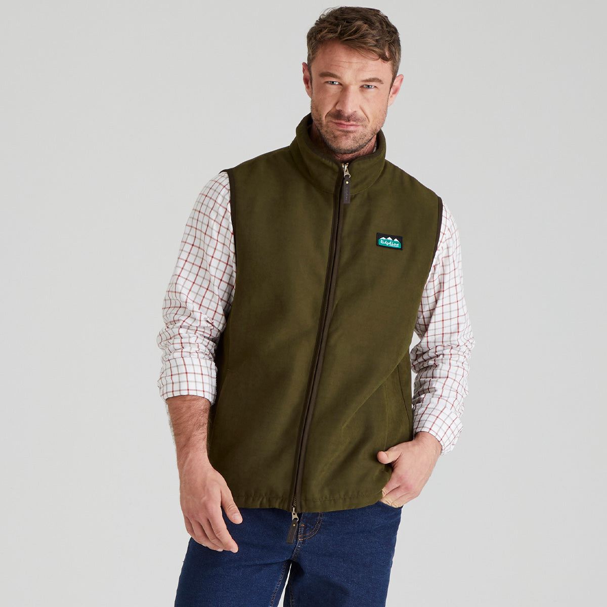Ridgeline Mens Monarch Gilet - New #colour_moody-teak