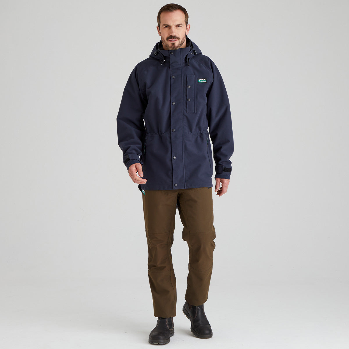 Ridgeline Mens Monsoon Classic Jacket #colour_navy