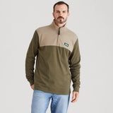 Ridgeline Mens Salthouse Zip Top #colour_ivy-green-multi