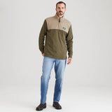 Ridgeline Mens Salthouse Zip Top #colour_ivy-green-multi