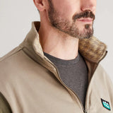 Ridgeline Mens Salthouse Zip Top #colour_ivy-green-multi